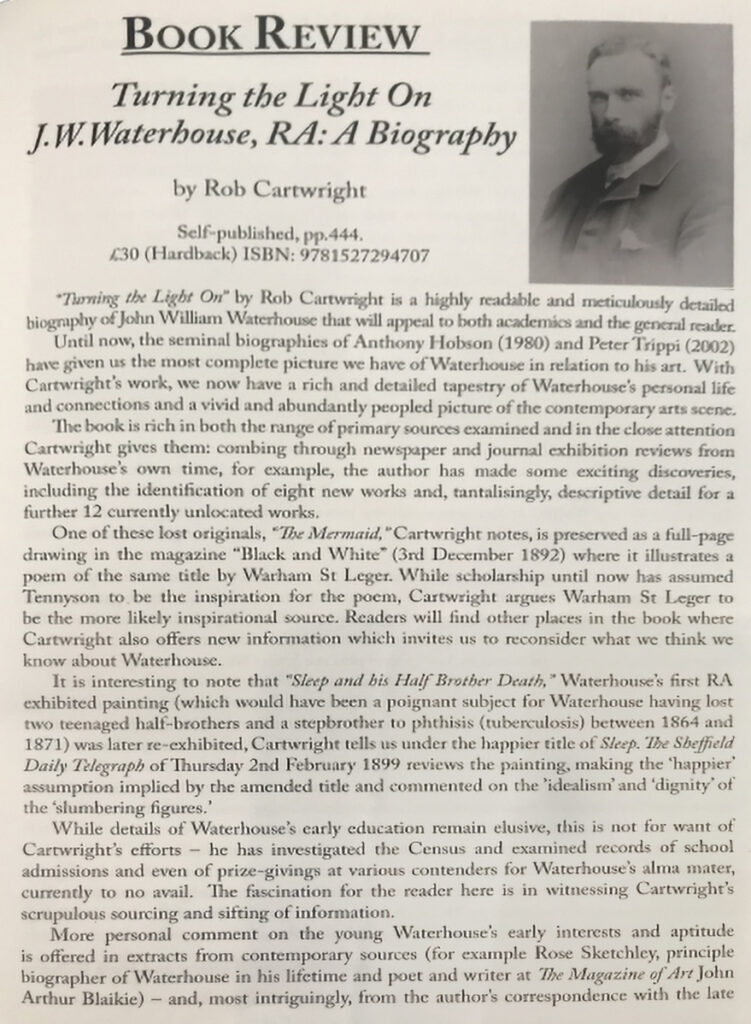 pre-raphaelitesociety pre raphaelite society J W Waterhouse Biography Review